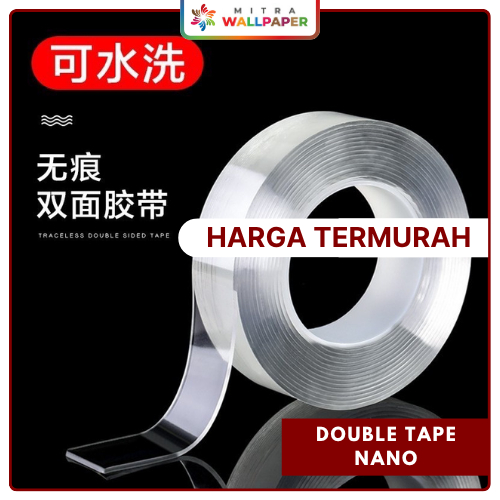 

Dobel Tip Super Kuat Double Tape Bening Super Kuat Nano Tape Viral Bubble