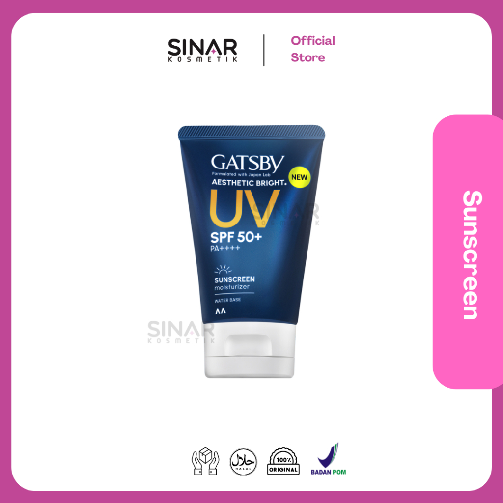 Gatsby Sunscreen Moisturizer Aesthetic Bright UV SPF50+ PA++++ 40ml / Sunscreen For Men / Sunscreen 