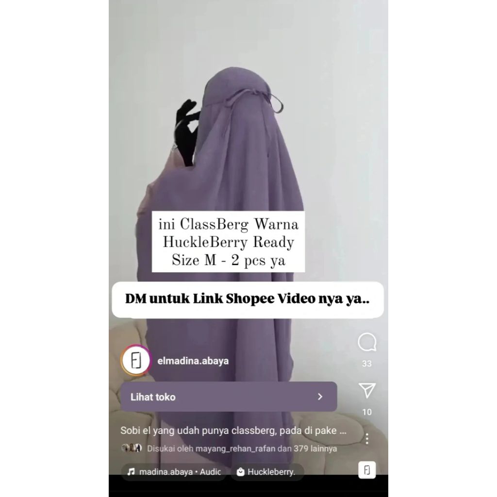 Classic Bergo Elmadina Abaya NWT Size M