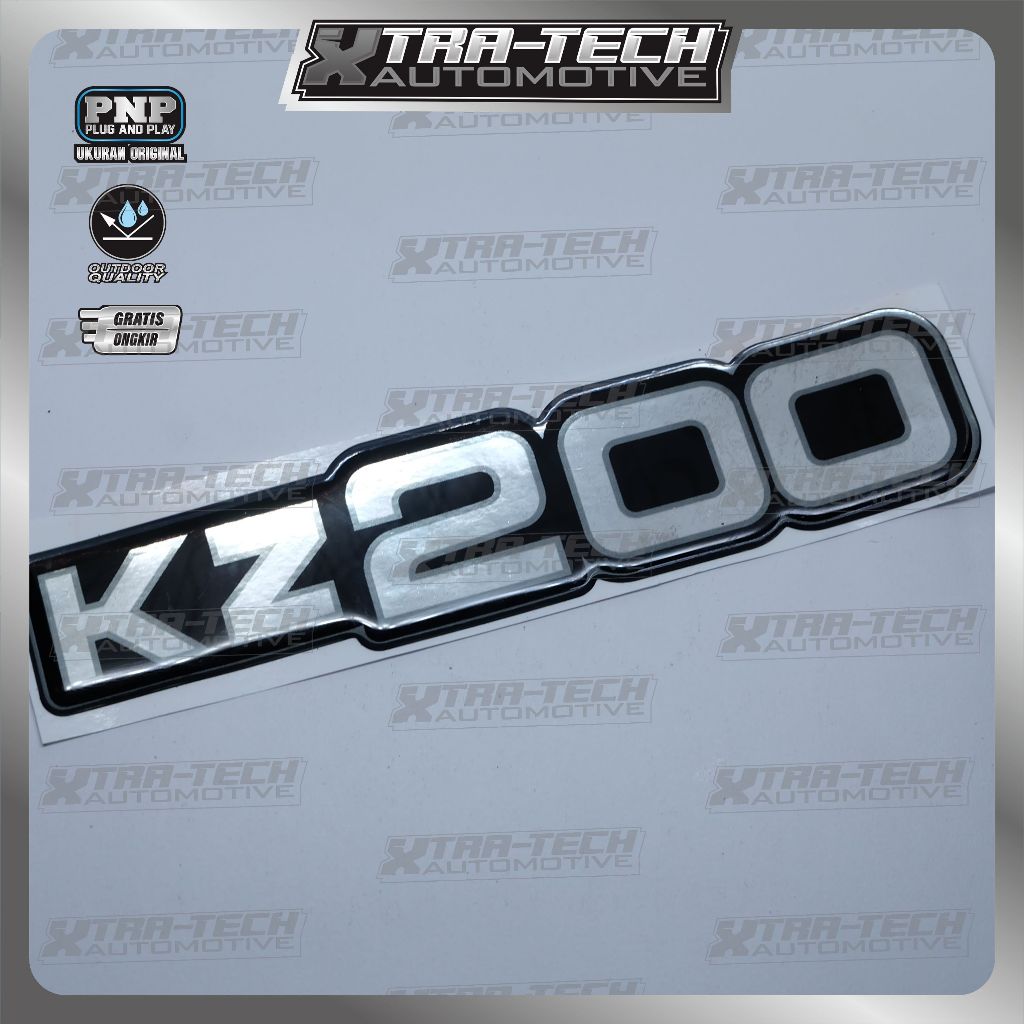 Emblem timbul kawasaki kz 200 / emblem binter merzy kz200 / emblem box aki kz200
