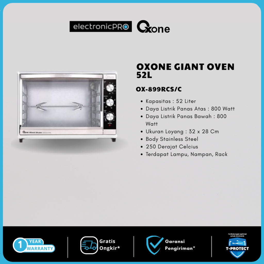 OXONE GIANT OVEN 52L OX-899RCS/C