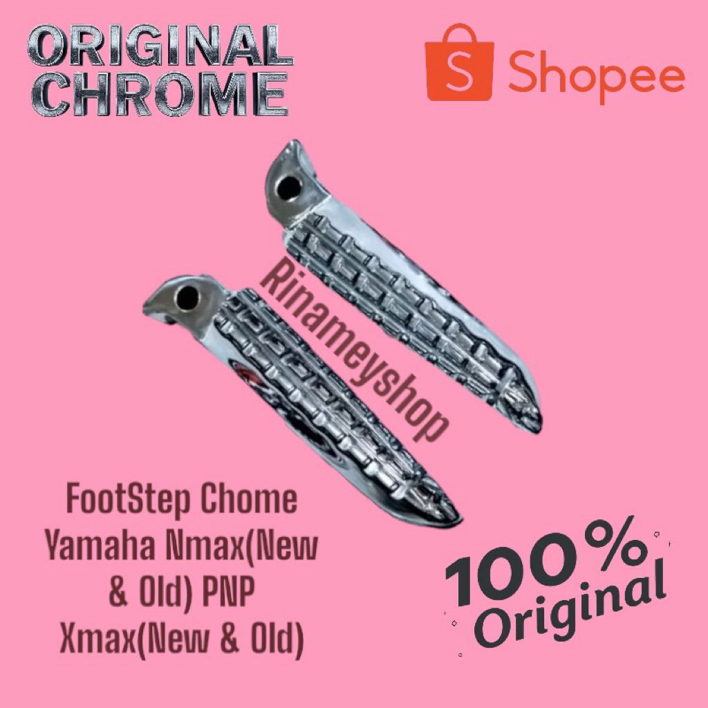 step footstep yamaha nmax old/nmax new/xmax old/new original yamaha chrome