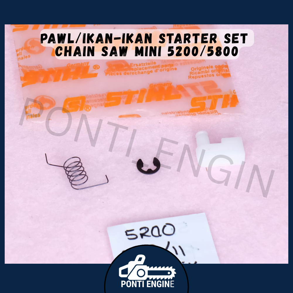 Pawl/Ikan-Ikan Starter (Besi / Plastik Set) Chain Saw Mini 5200/5800 (M9/11)