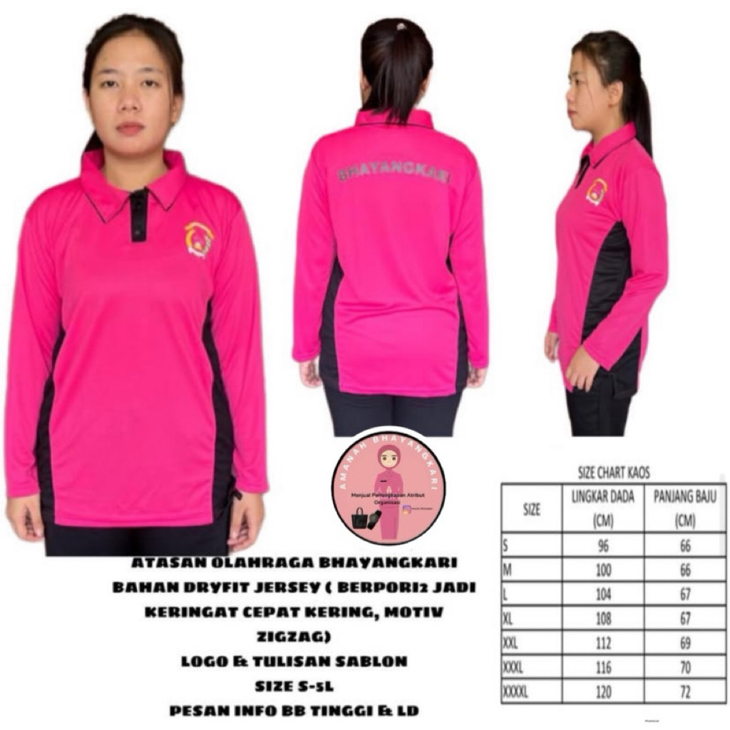 Atasan Olahraga Bhayangkari Jersey