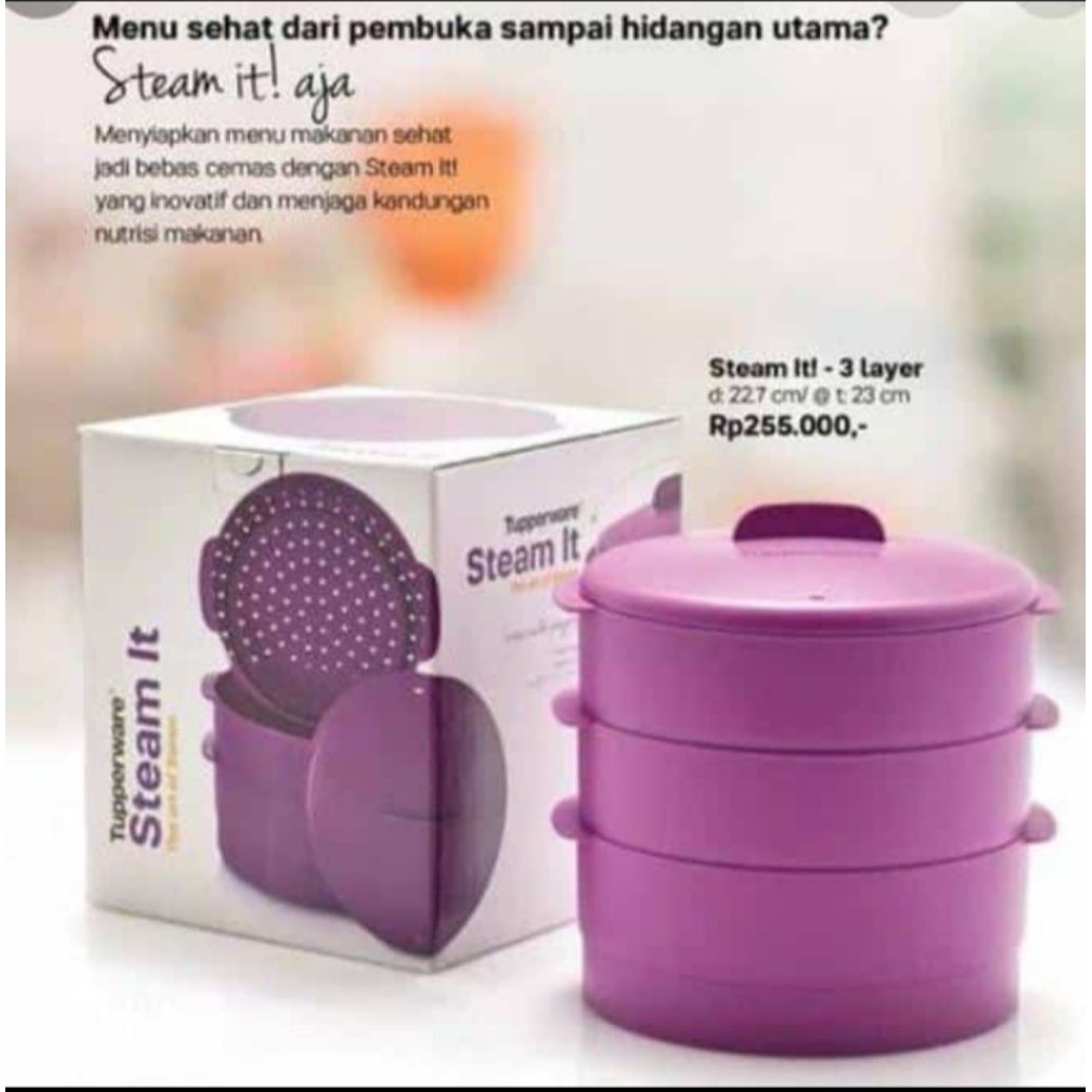 Tupperware Steam It Kukusan Ungu