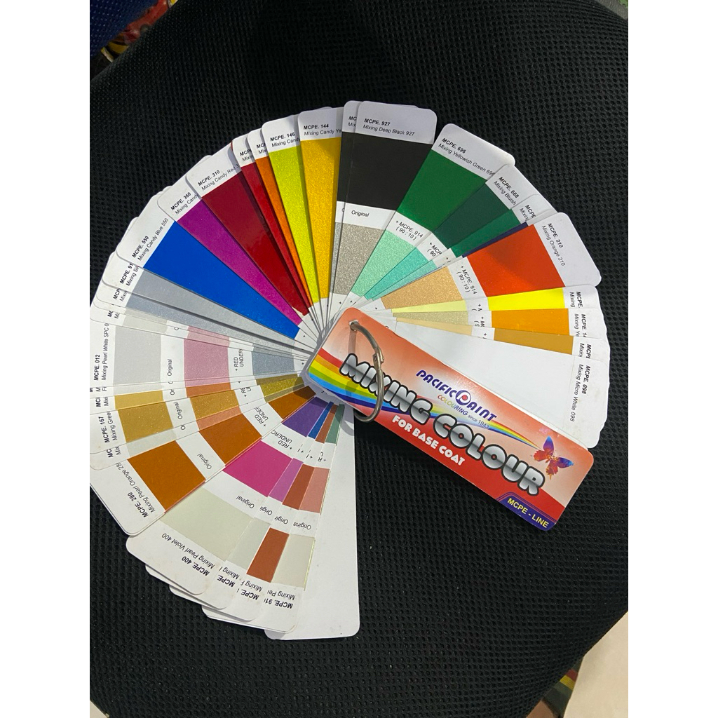 Kartu warna pacific paint mixing colour MCPE line for basecoat