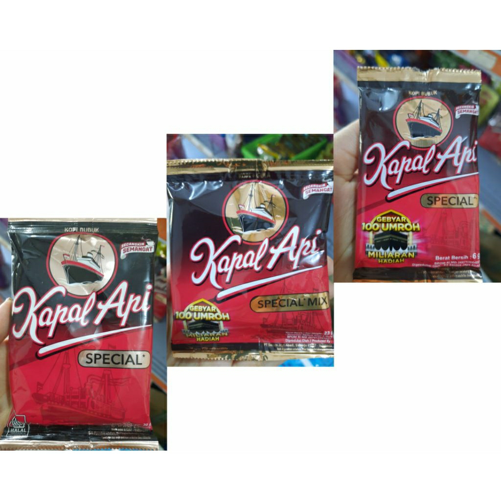 

Kapal Api bubuk Tanpa gula ecer 6gr, 23gr, 30gr