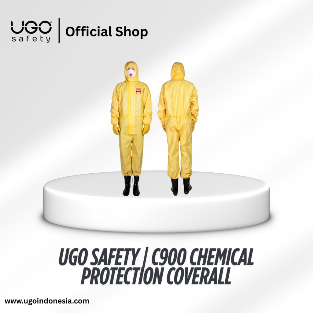 UGO Safety | C900 Chemical Protection Coverall | Alat Safety Murah