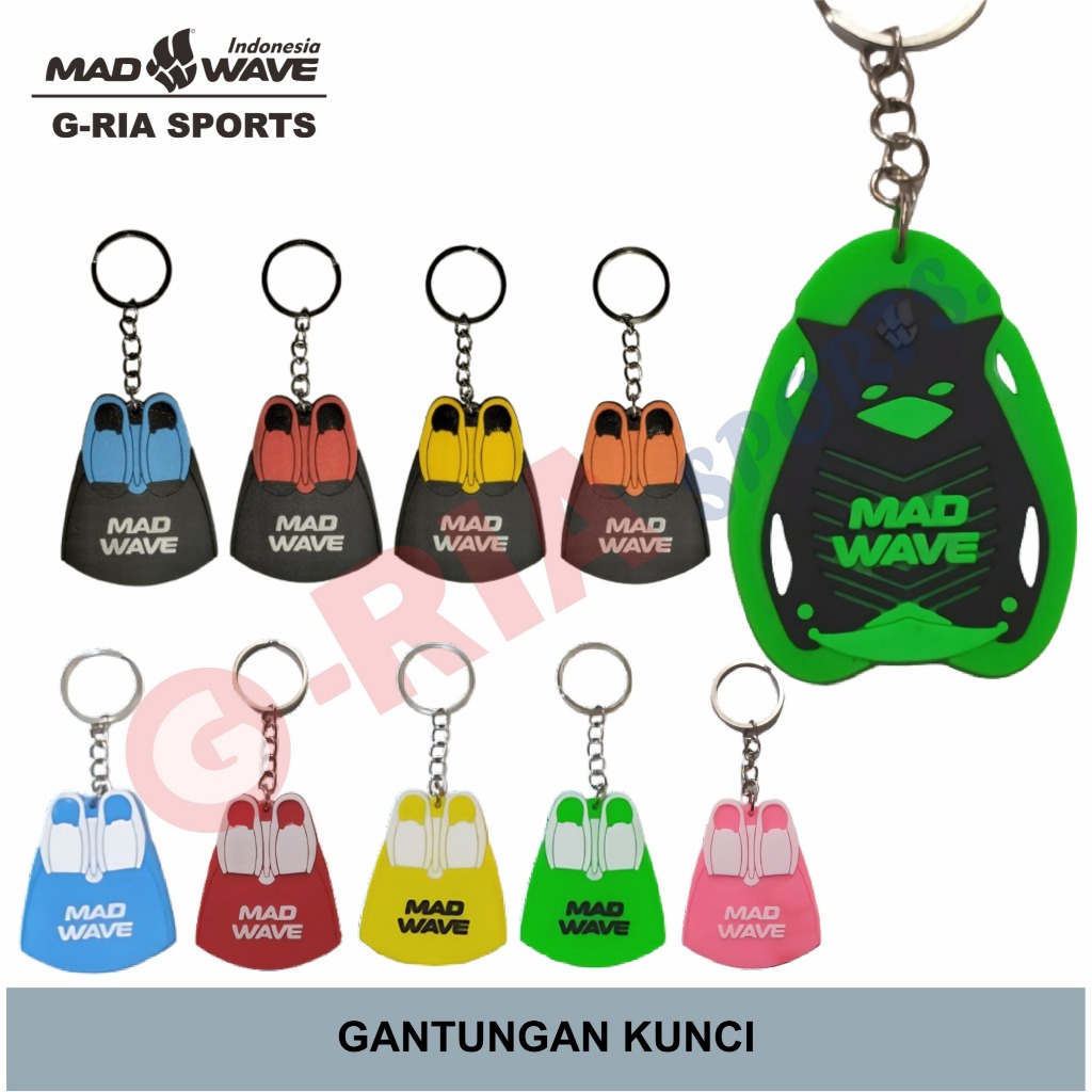 Madwave Rubber Key Chain Model Monofins ( Gantungan kunci, tas dan lain-lain )