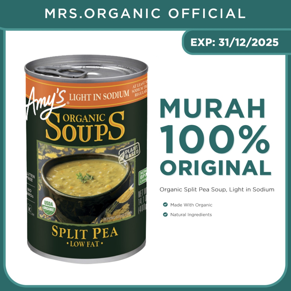 

Amy`S Organic Split Pea Soup, Light In Sodium 400 Gr