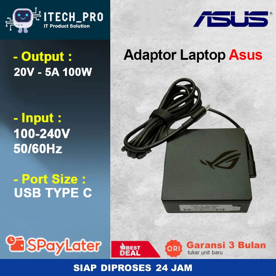 ORI Adaptor Charger ASUS ROG Zephyrus Duo 16 GX650RW GX650RM GX650RS GX650 NEW