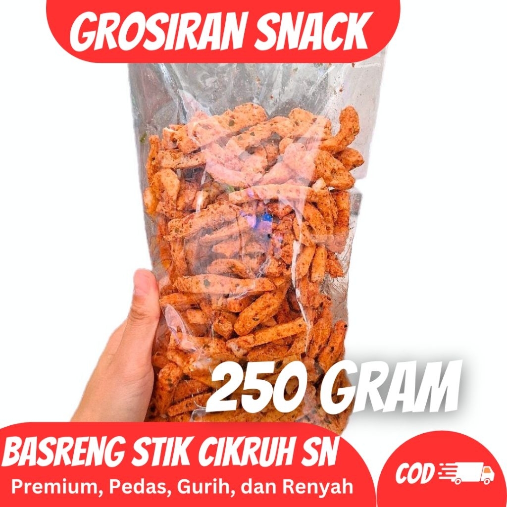 

(250 GRAM) BASRENG STIK CIKRUH DAUN JERUK PREMIUM SN / BASRENG SULTAN / BASRENG VIRAL