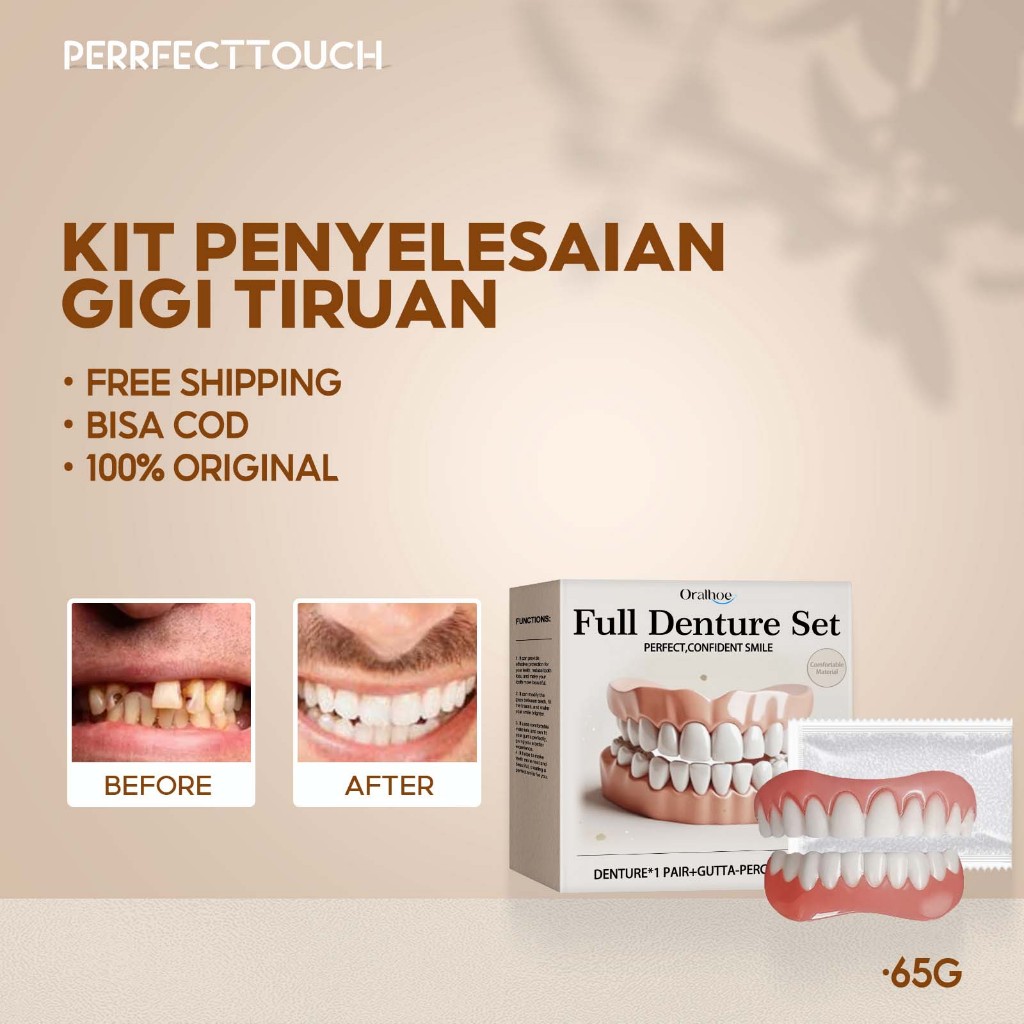 Oralhoe Kit Penyelesaian Gigi Tiruan 1set Kit Kedokteran Gigi Kosmetik Kit Koreksi Celah Kit Peningk