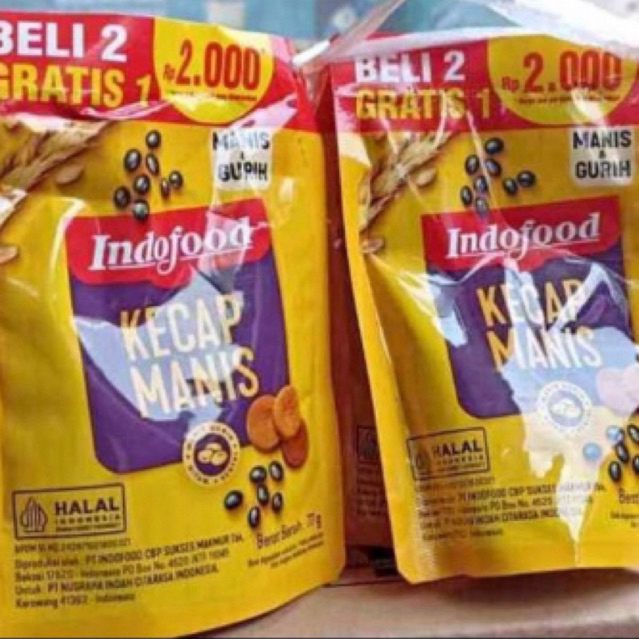 

Kecap Manis Kemasan Pouch Kecil Indofood