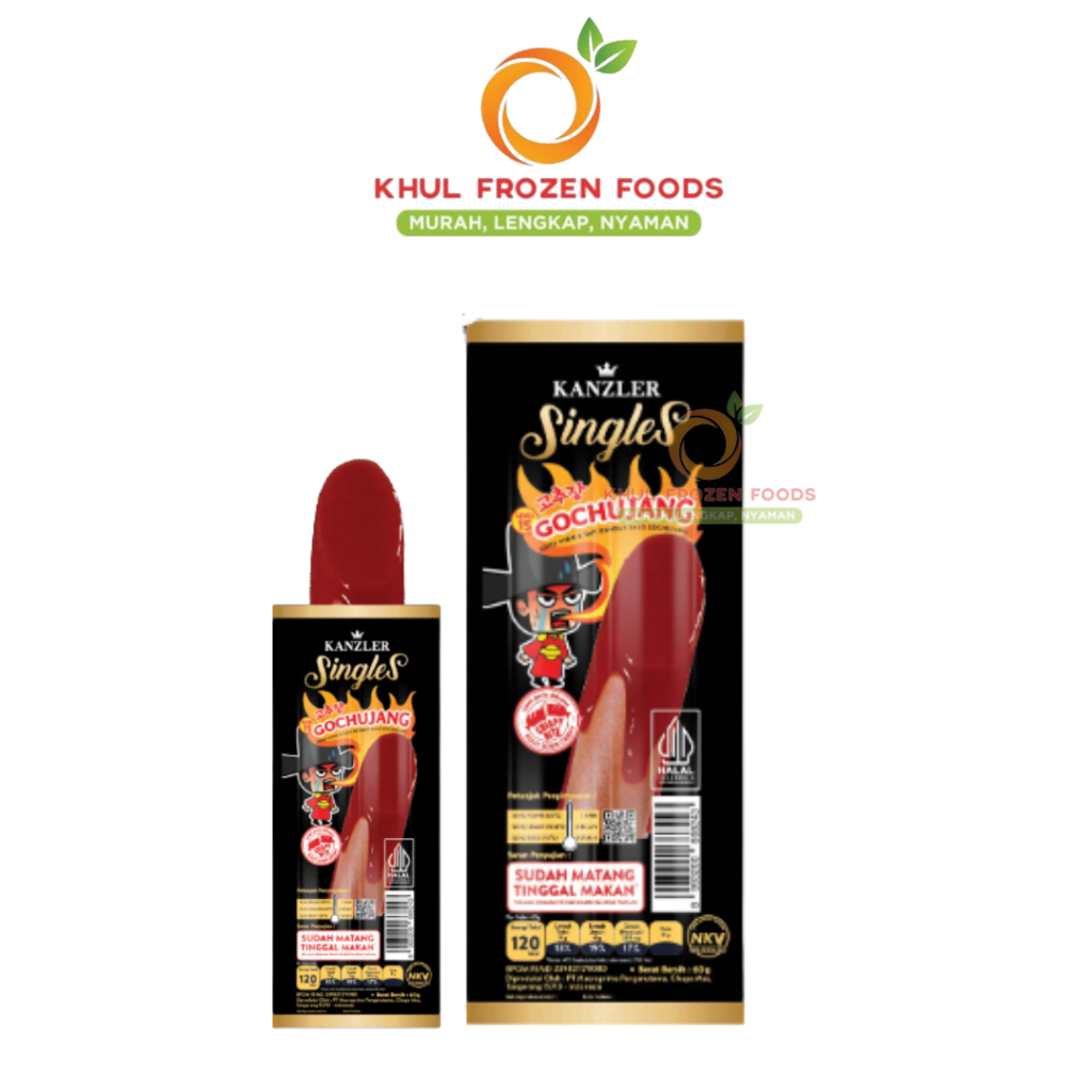 

Kanzler sosis Beef Singles Gochujang 65Gr / KANZLER / Sosis saus korean pedas / Sosis instan / Ready to eat / Siap makan