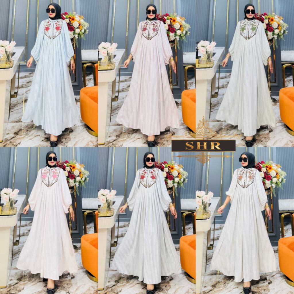 "NEW SHR" READY MAXI DRESS KEMBANG DESA SALUR JUMBO KATUN BKK BY SHR ORI