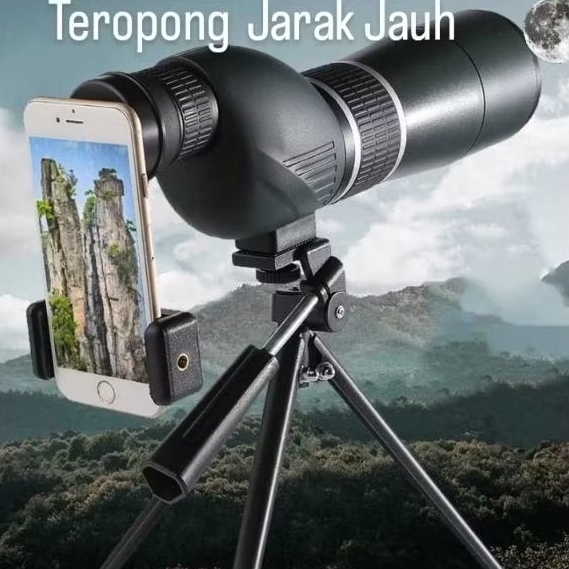 Teropong Jarakjauh Monokular Teropong HD Jarakjauh BAK4 FMC 20-60x60