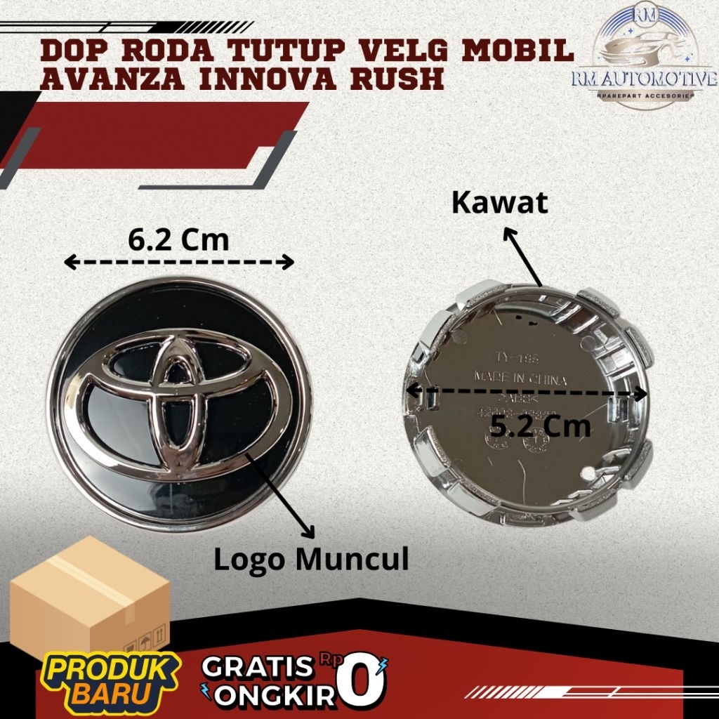 Tutup Velg Dop Roda Avanza Innova 2016-2020 Original