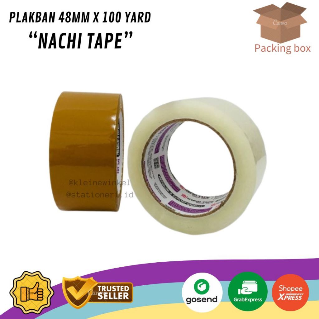 

[ 1 PCS ] Lakban / Plakban 48mm x 100 yard Nachi ECER!!