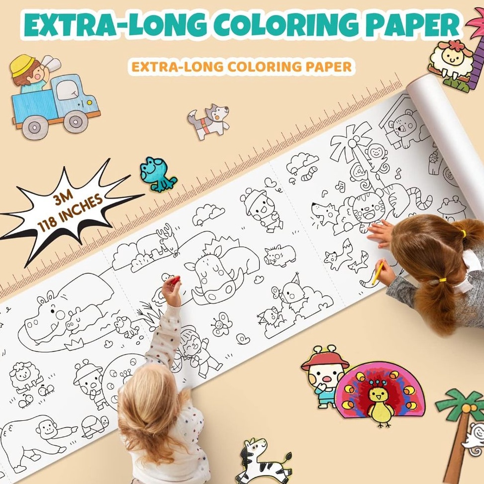 

KODE Q82A 3 METER Graffiti Scroll Kertas Mewarnai Jumbo Anak