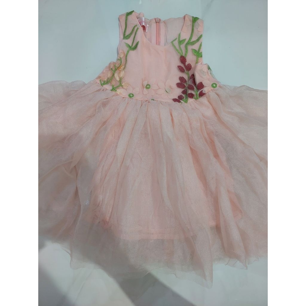 Baju Pesta Dress Anak Perempuan Preloved 1-3 Tahun