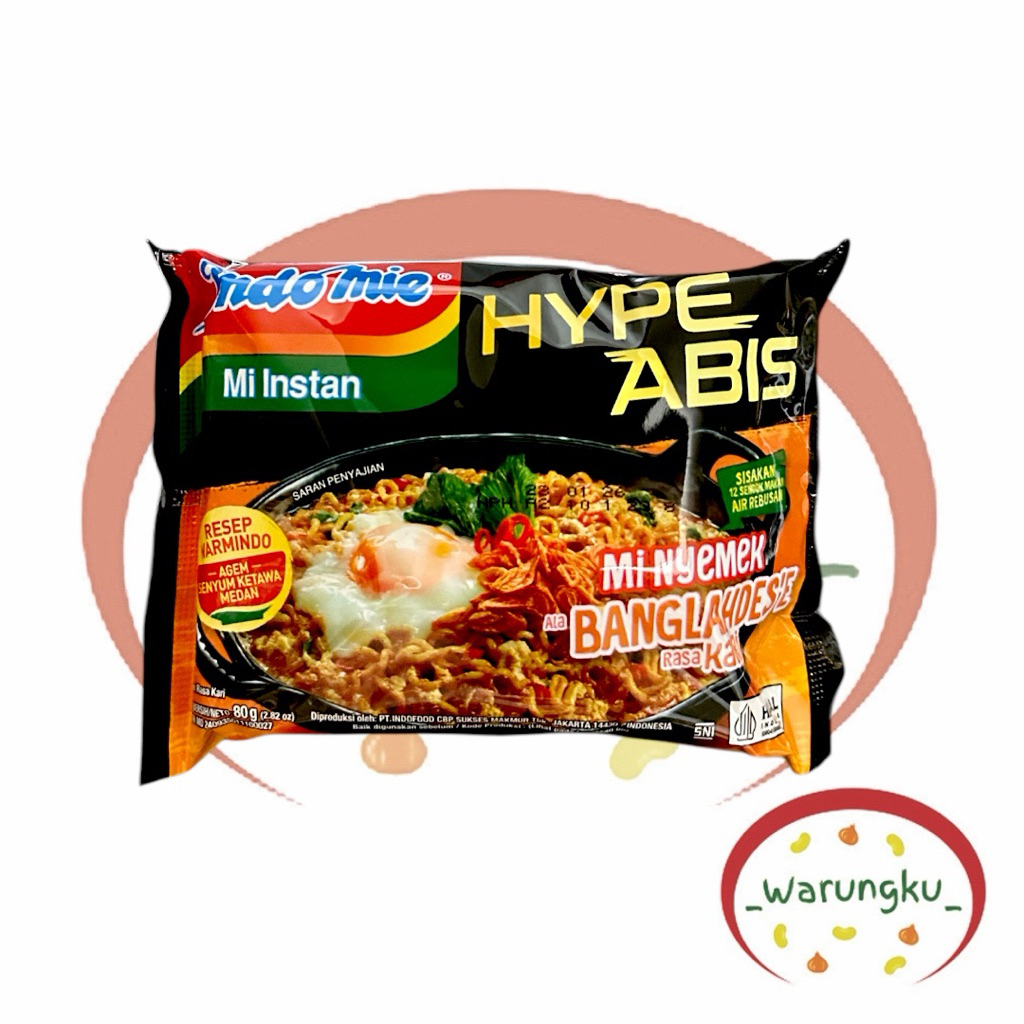 

INDOMIE 1pcs Mi Nyemek Bangladesh Banglahdes Rasa Kari