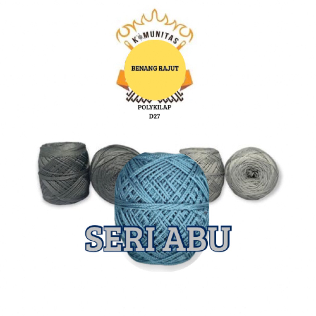 BENANG RAJUT D27 SERI ABU