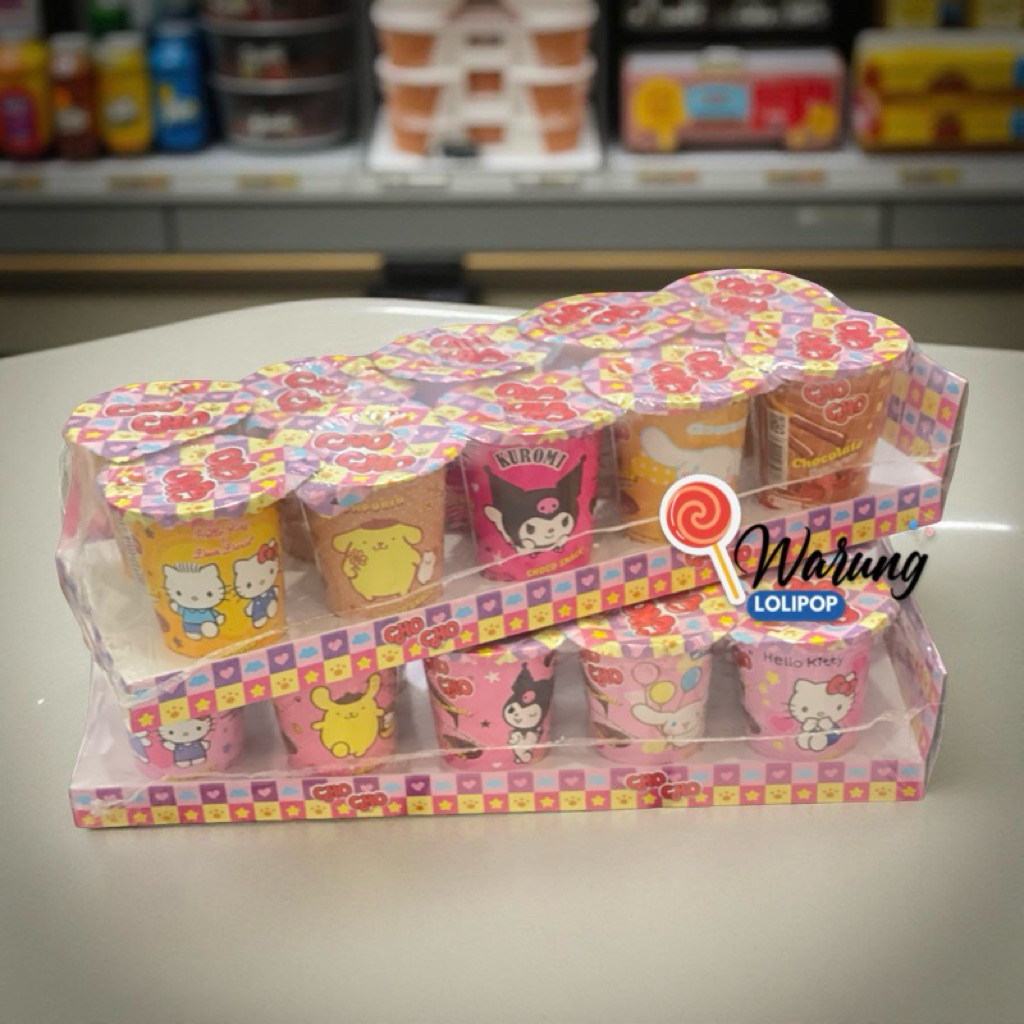 

Chocolate Stick Biskuit Hello Kitty Kuromi 10 X 15 Gr Coklat Strawberry Cinamonroll by Warung Lolipop