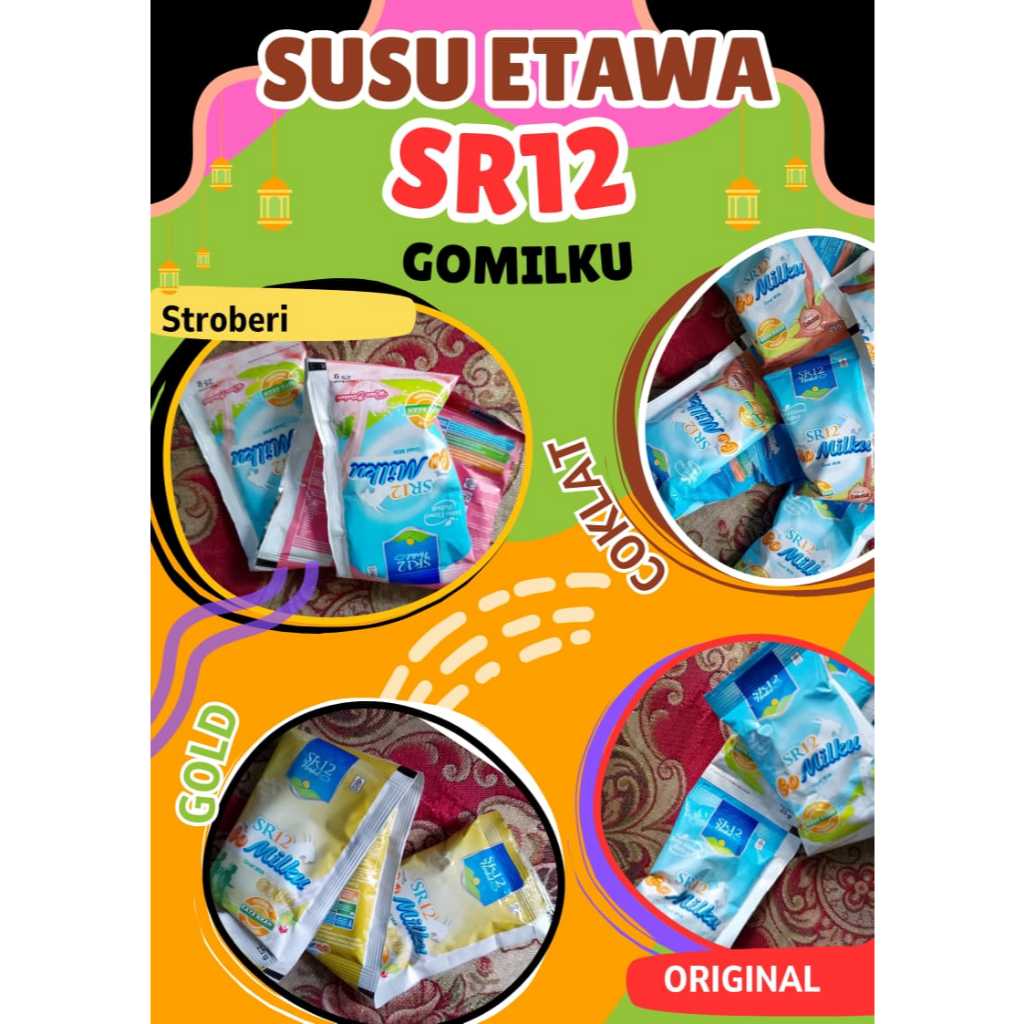 

SR12 Go Milku Susu Kambing Etawa | Gomilku SR-12 Susu Kambing Etawa Varian Sachet 25GR