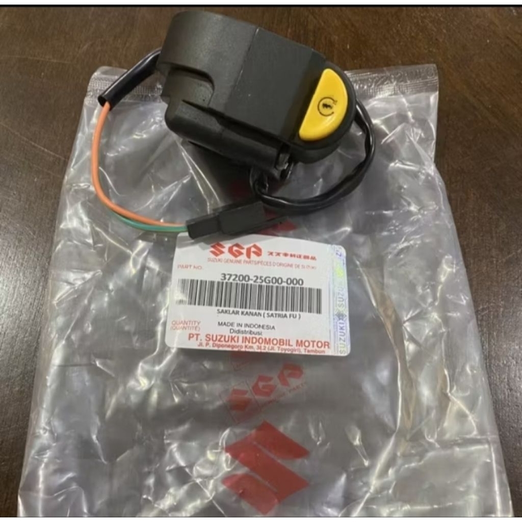 FU SAKLAR KANAN SUZUKI MOTOR SATRIA 150 OLD LAMA HOLDER HANDLE SWITCH TOMBOL STATER STARTER