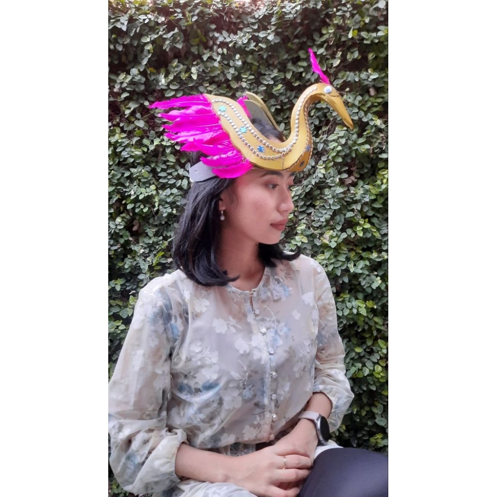 kostum Tari burung, tari dadali, tari pitik walik. mahkota tari utk pemakai berhijab