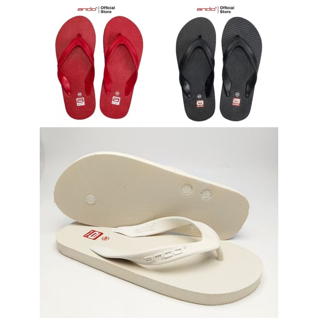 Ando Hawaii Sandal Jepit Pria 10 Warna Sendal Ando Original