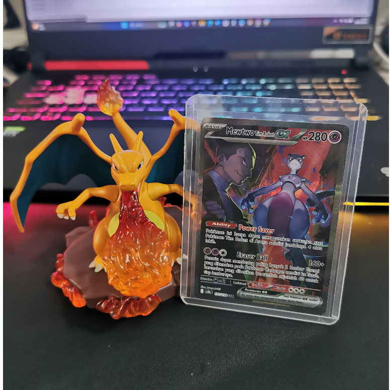 Pokemon TCG Indonesia SV10S Mewtwo Tim Rocket EX 177/138 SAR