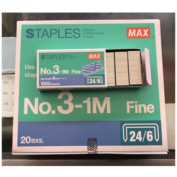 

Isi stapler / Staples besar MAX No. 3 - 1M