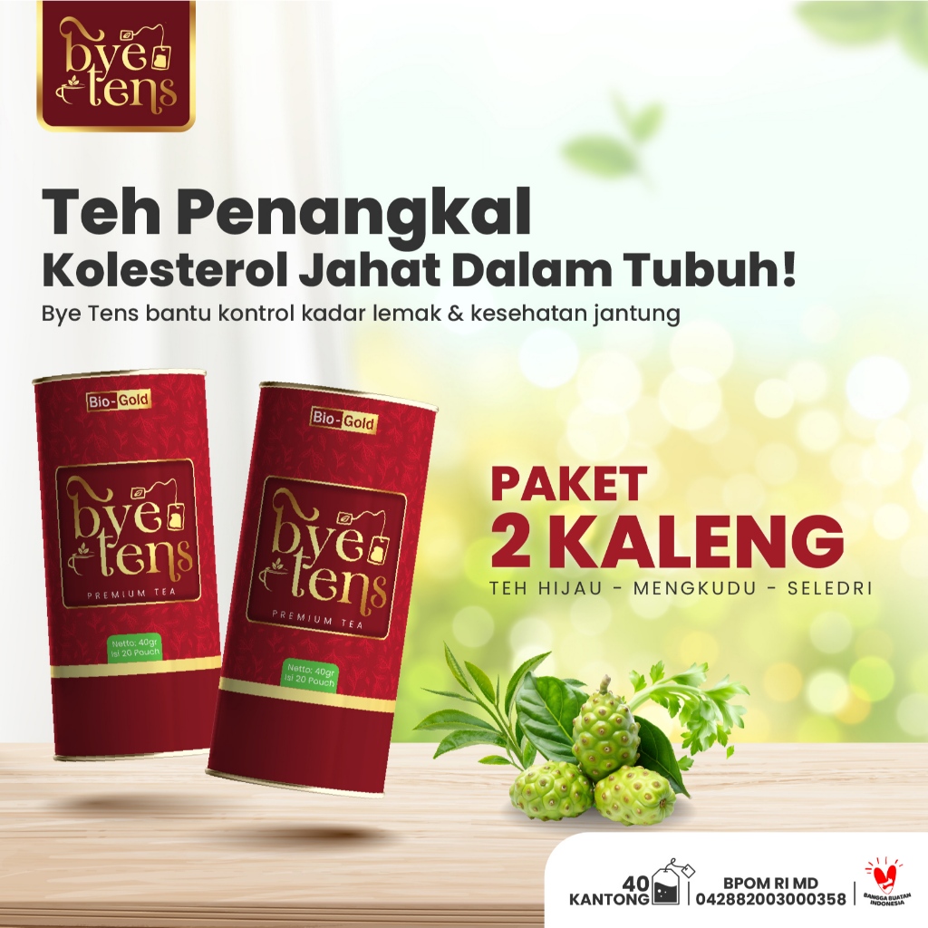 

Teh Celup Bye Tens - Teh Heral Obat Kolesterol Dan Asam Urat Bantu Turunkan Gula Darah BPOM
