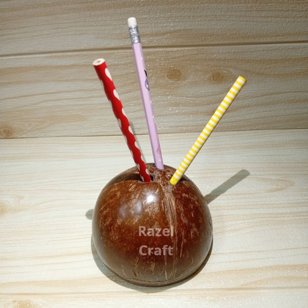 

Tempat Alat Tulis Batok Kelapa