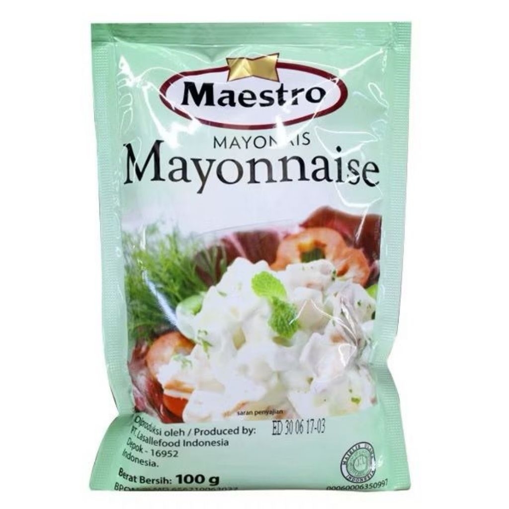 

Maestro Mayonnaise Sachet 100 gram