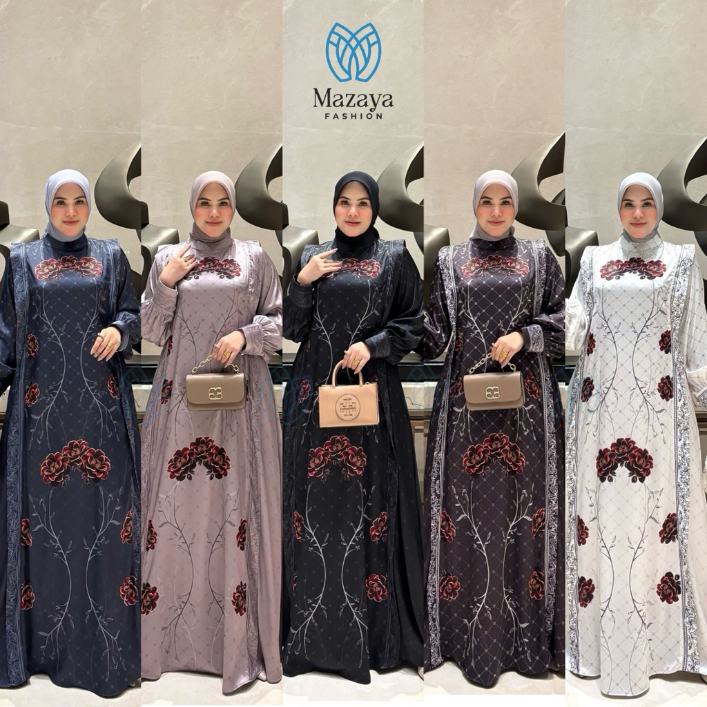 Zalfa Dress/DressWanita/dressMewah/maxi/baju GamisMazaya