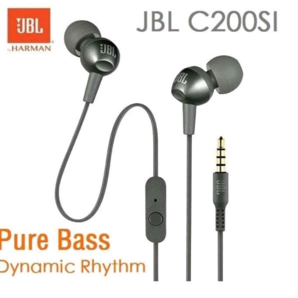 Original JBL C200SI Pure Bass Earphone Excellent Sound Quality Headset
