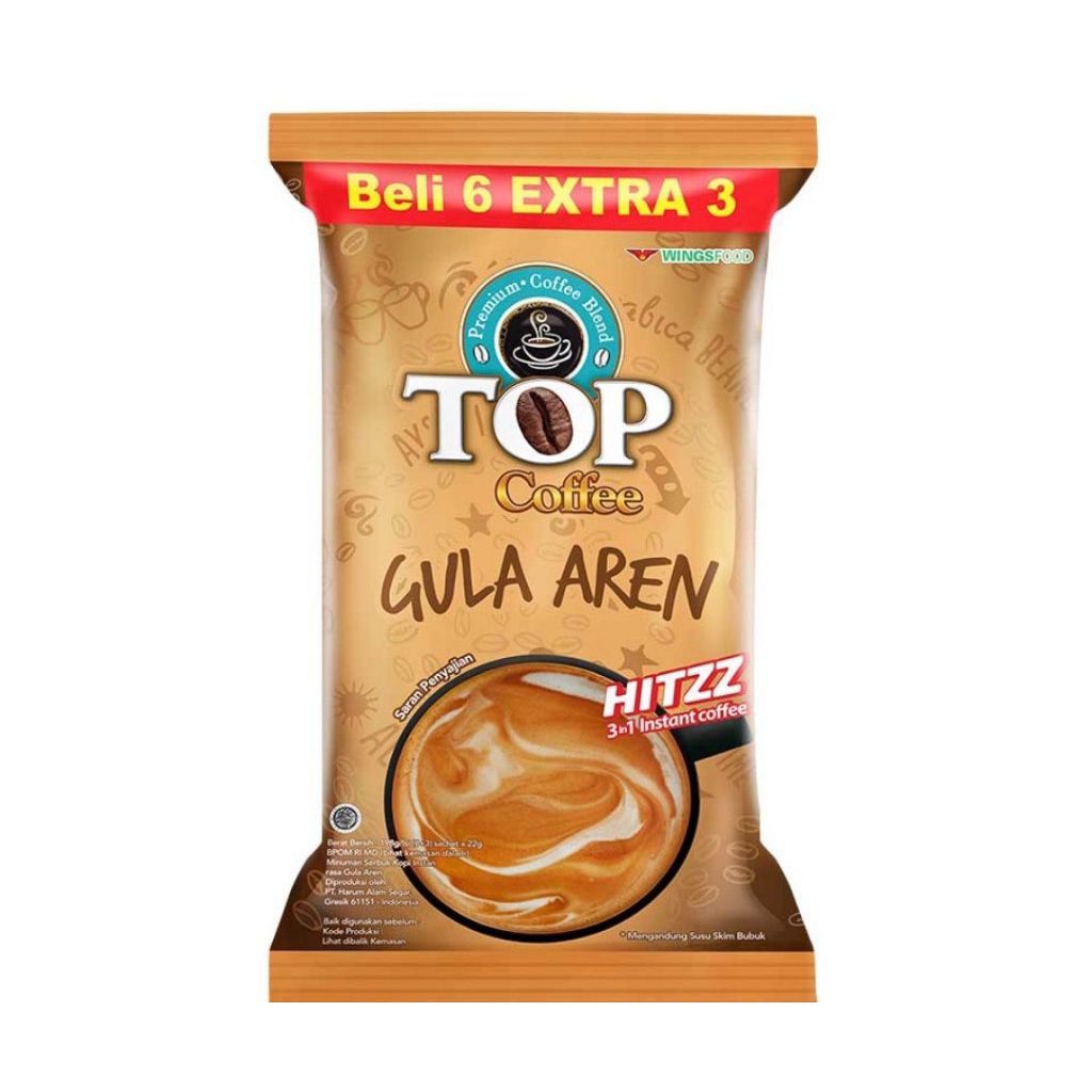 

TOP Coffee Kopi Gula Aren Sachet 9 x 22 gr