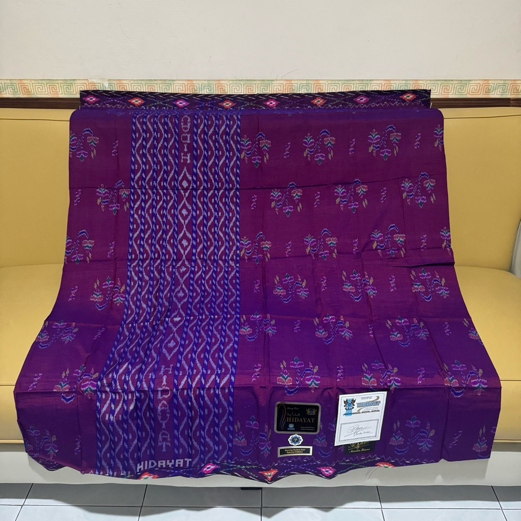Sarung Tenun "HIDAYAT MST" FULL SUTRA 100%