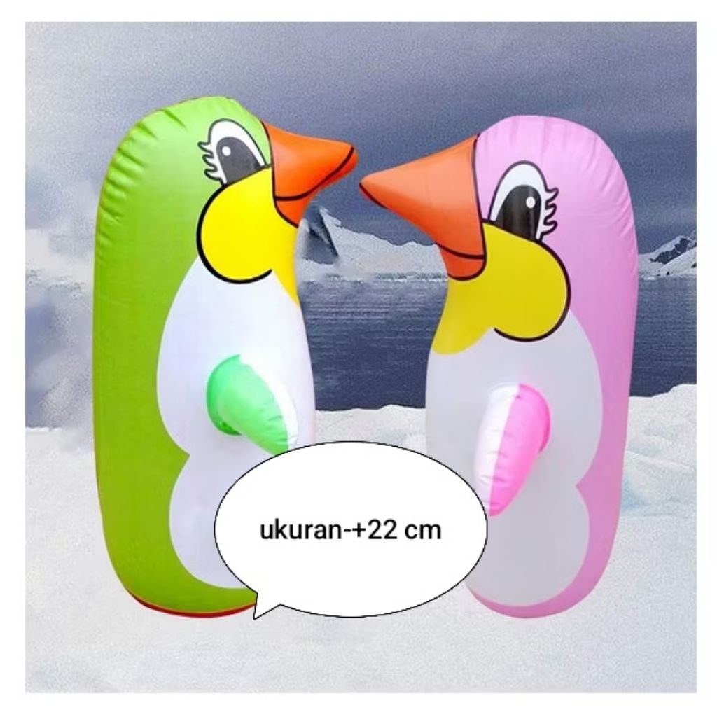 Mainan Tiup Tinju Dolpin Pinguin-+22 cm