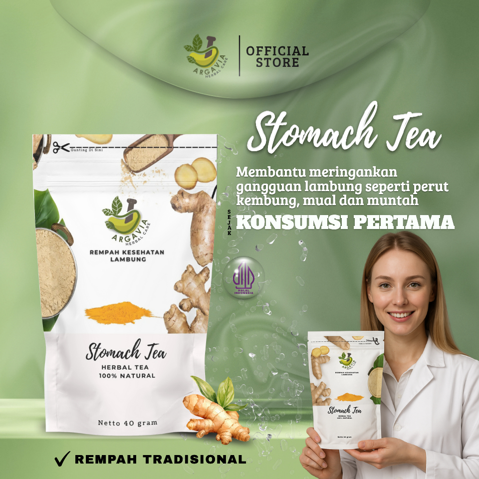 

Stomach Health Tea Atasi Asam Lambung, Maag dan Gerd Minuman Kesehatan