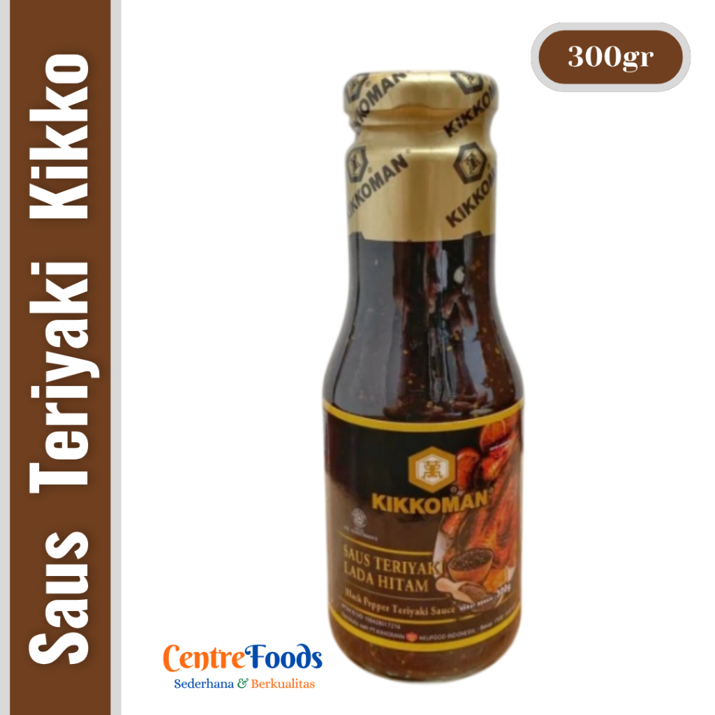 

Saus Teriyaki Lada Hitam - Black Pepper Sauce KIKKOMAN | 300gr [ Harga Per BTL ]