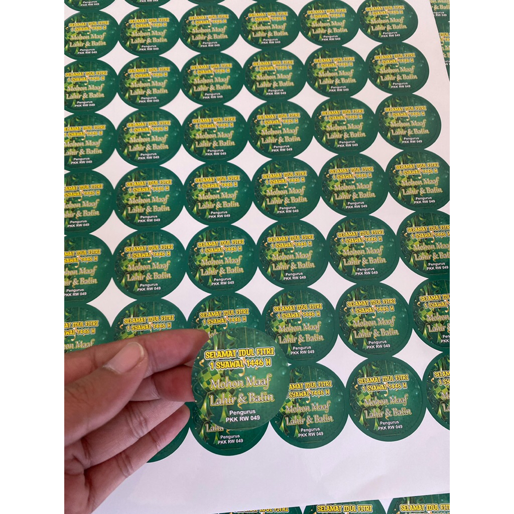 

Sticker cutting label _ custom free design