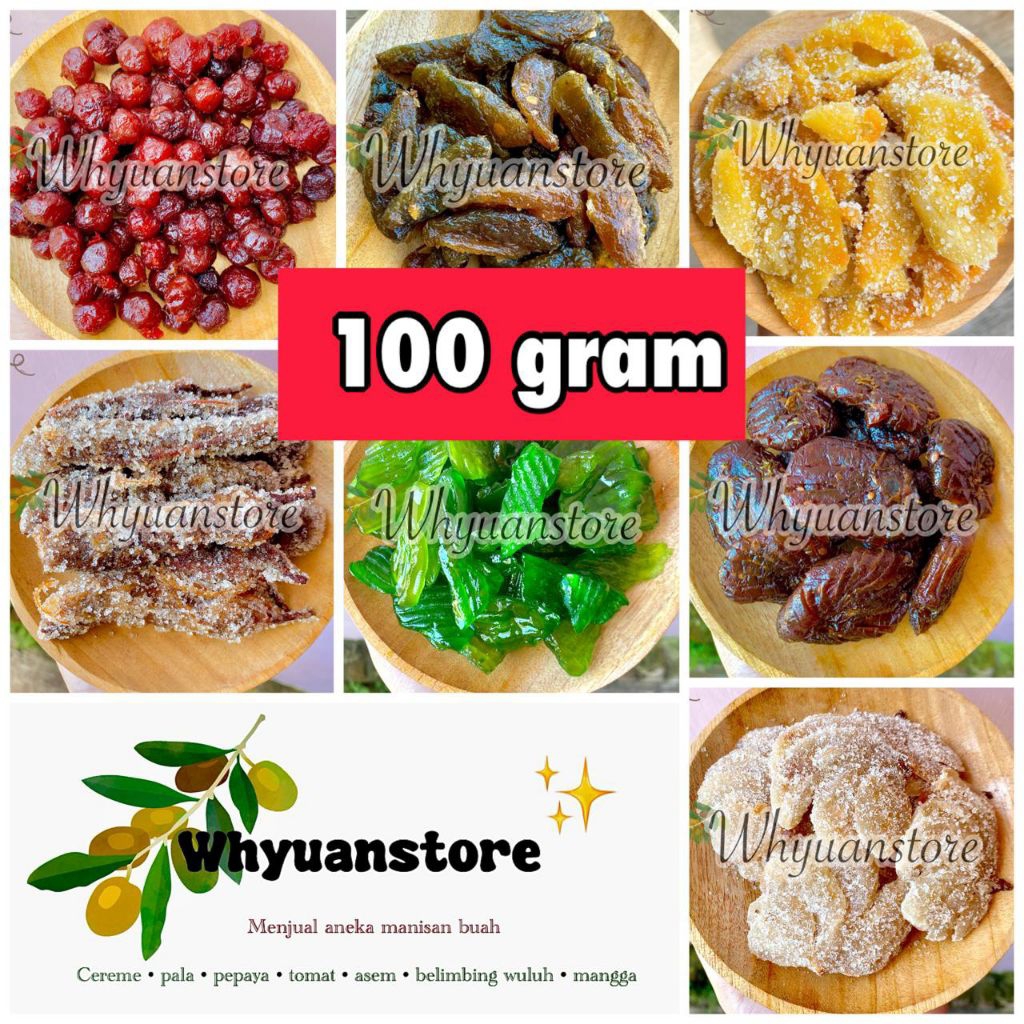 

manisan buah 100 gram