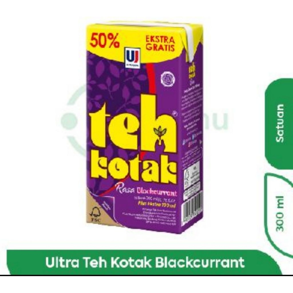 

ULTRA TEH KOTAK BLACKCURRANT 300ML( 1DUS)