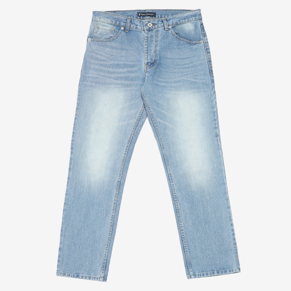 Trondheim Celana Jeans Pria Reguler Denim Nemanja Biobleach