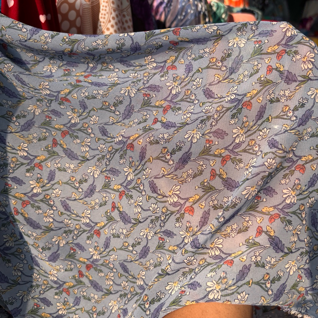 Kain Ceruty Babydoll Motif Bunga Kecil - Kain Ceruty Babydoll Motif Bunga – Lembut, Adem, Cocok untu