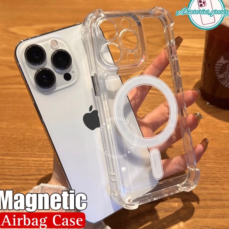 Miliki NEW  Airbag Case Magsafe Acrylic Anti Kuning  Anti Shockproof Pro Camera IPHONE X XR XS MAX 1